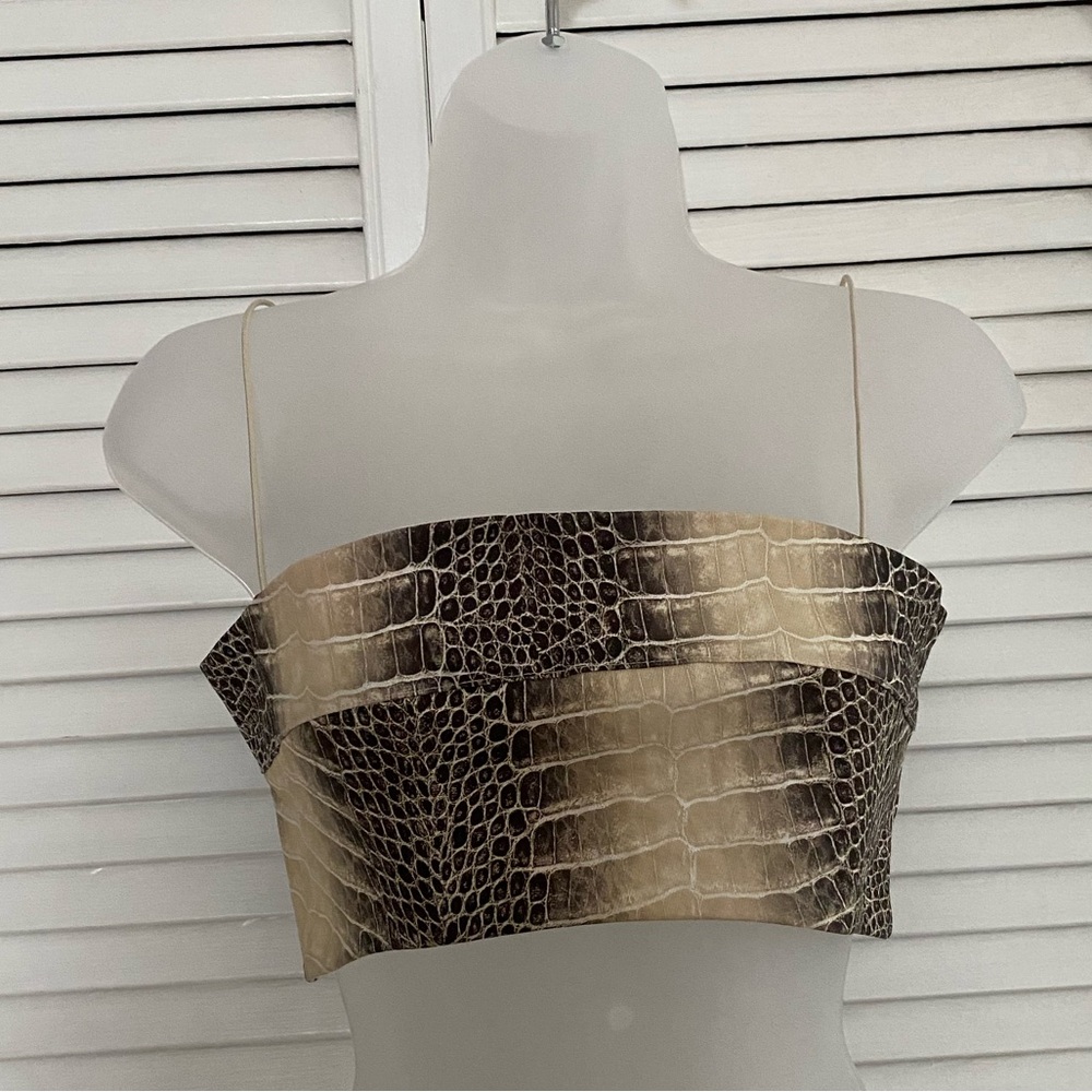 IAMGIA Snake Print Crop Top
